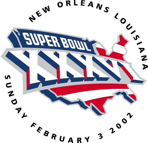 Super Bowl XXXVI Logo vinyl decal